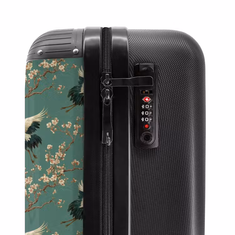 Suitcase - Cherry Blossom - Maternity Bird - Green — 6