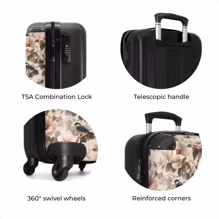 Suitcase - Classic - Birds - Colorful — 8