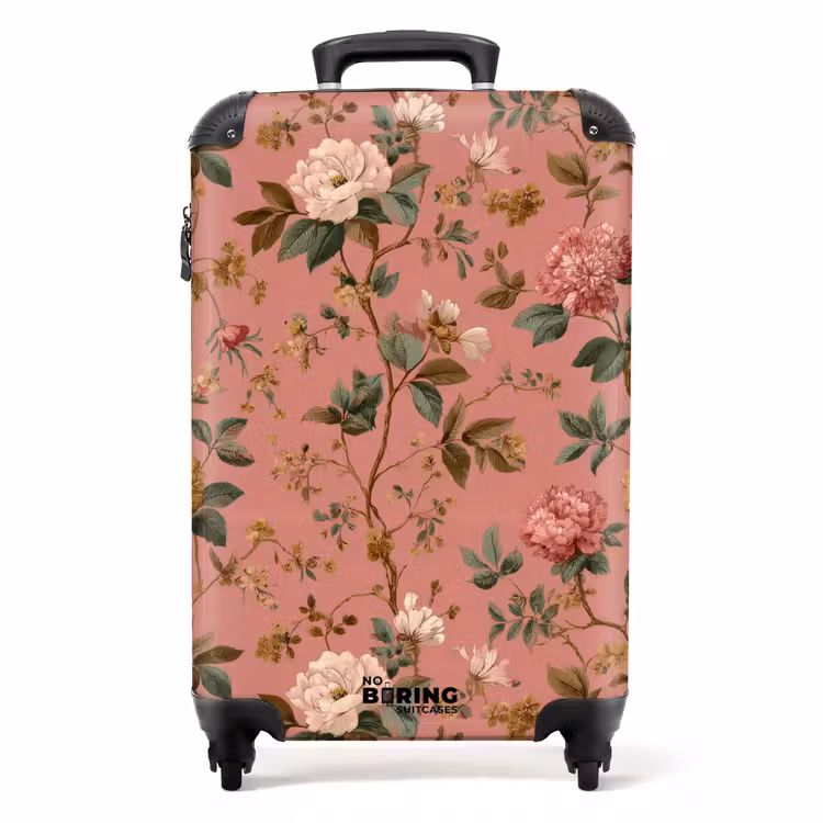 Suitcase - Classic - Botanical - Pink — 1