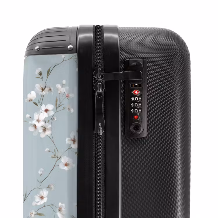 Suitcase - Classic - Flowers - Blue — 6