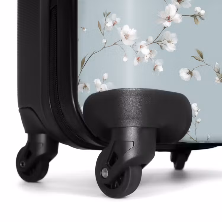 Suitcase - Classic - Flowers - Blue — 7