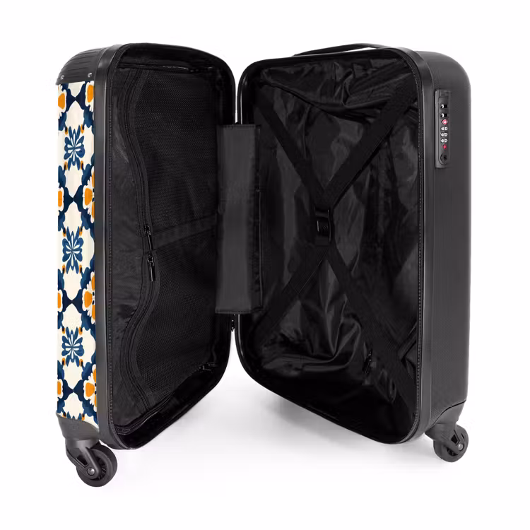 Suitcase - Classic - Geometric - Blue — 5