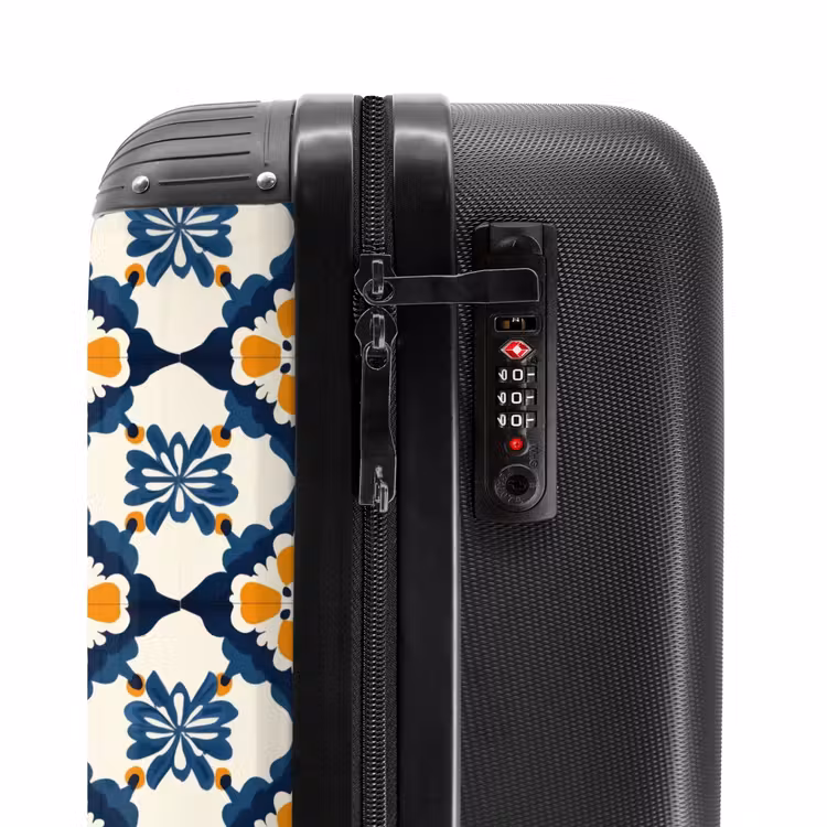 Suitcase - Classic - Geometric - Blue — 6