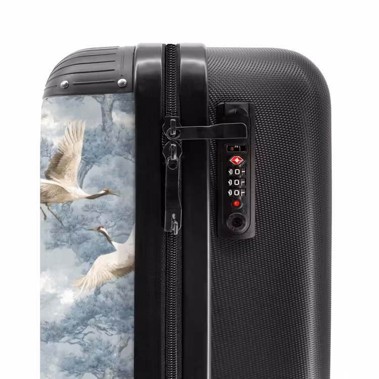 Suitcase - Clouds - Cranes - Blue — 6