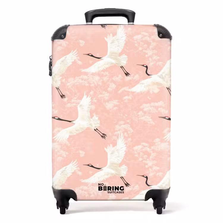 Suitcase - Crane - Blossom - Pink — 1