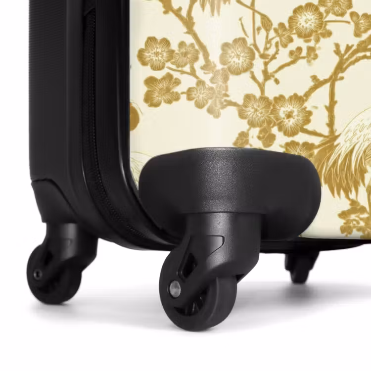 Suitcase - Crane - Cherry Blossom - Gold — 7