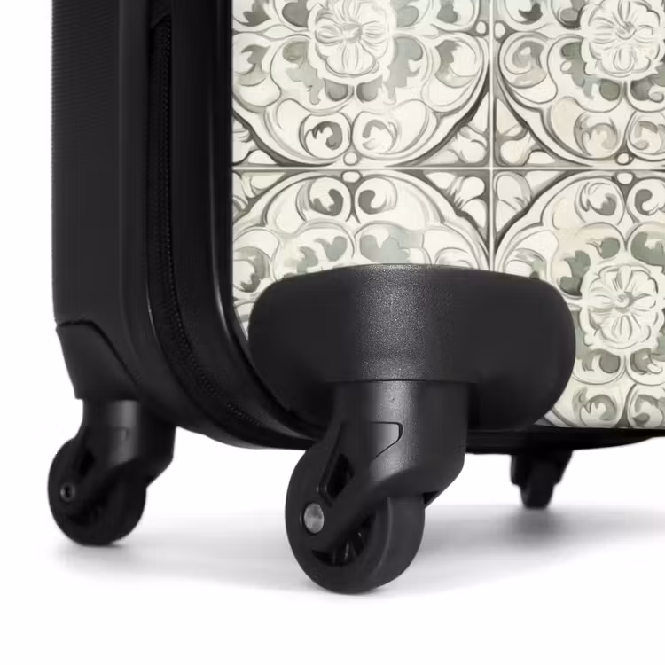 Suitcase - Curly Ornament - Tile - Green — 7