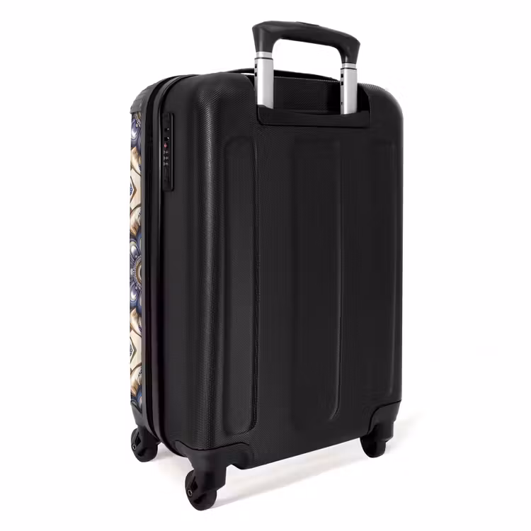 Suitcase - Floral - Ornament - Blue — 4