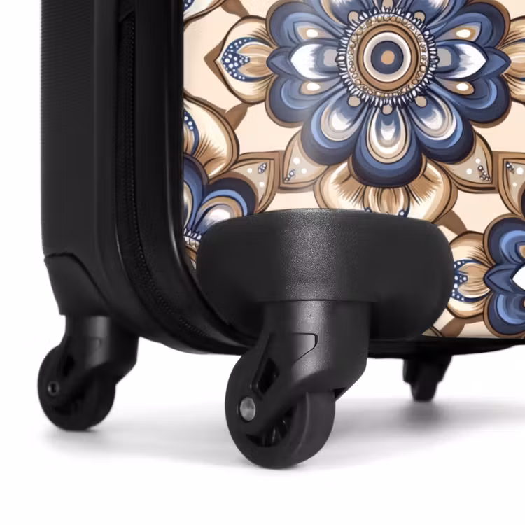 Suitcase - Floral - Ornament - Blue — 7