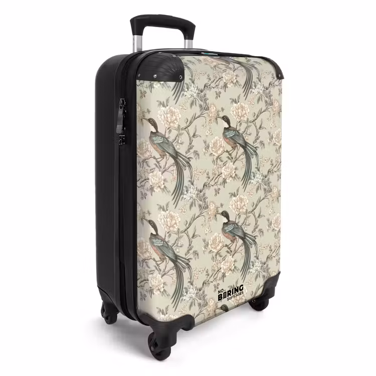 Suitcase - Flower - Bird - Colorful — 2