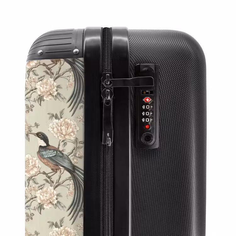 Suitcase - Flower - Bird - Colorful — 6