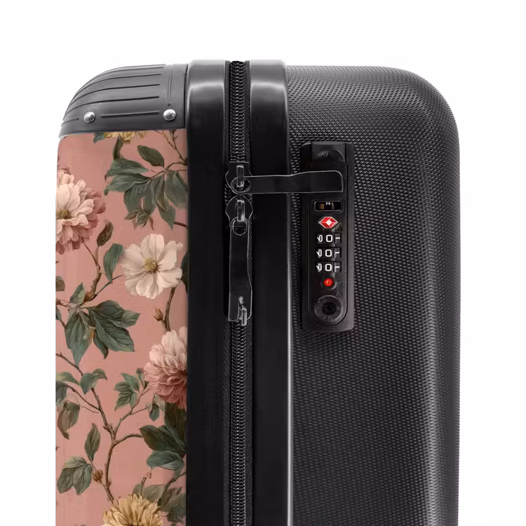 Suitcase - Flowers - Classic - Pink — 6