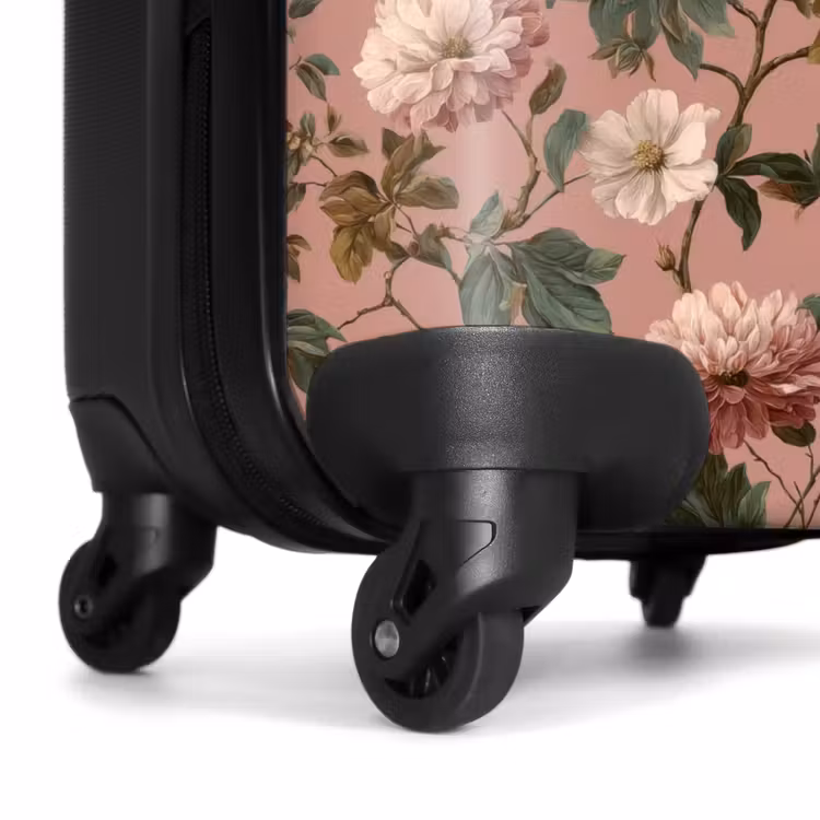 Suitcase - Flowers - Classic - Pink — 7