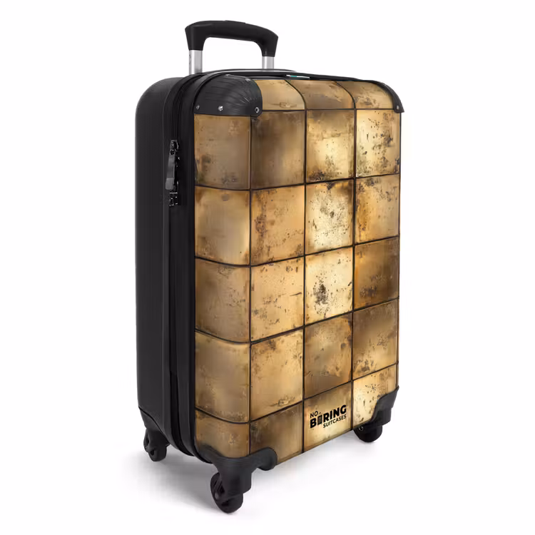 Suitcase - Geometric - Tiles - Gold — 2