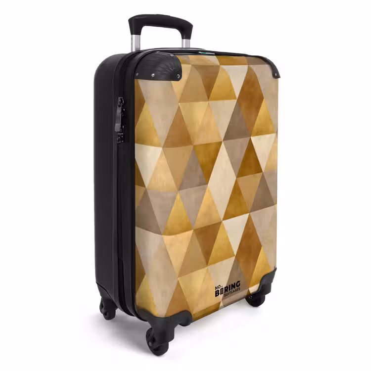 Suitcase - Geometric - Triangle - Gold — 2