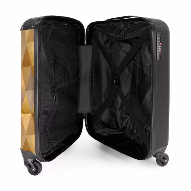 Suitcase - Geometric - Triangle - Gold — 5