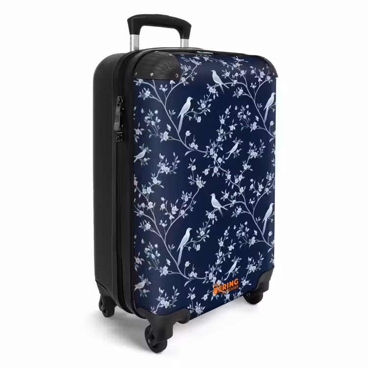 Suitcase - Graphic - Blossom Branch - Blue — 2