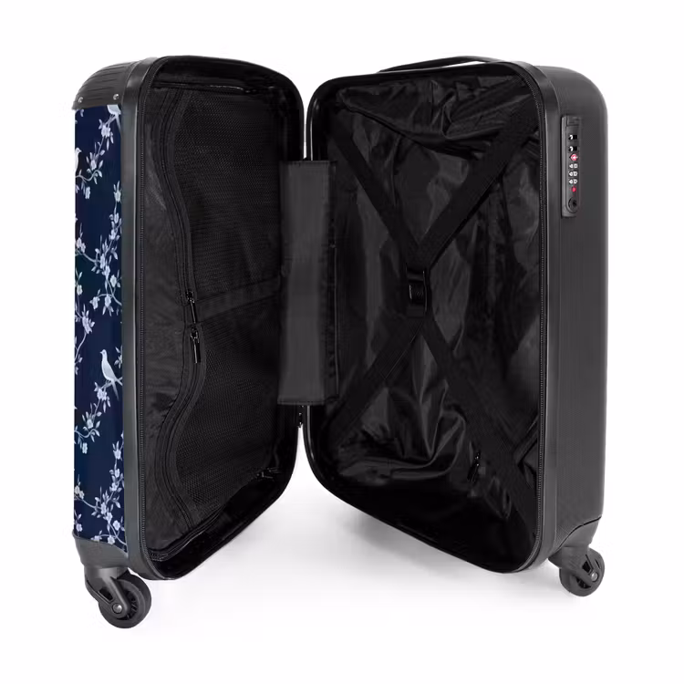 Suitcase - Graphic - Blossom Branch - Blue — 5