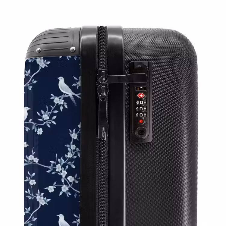 Suitcase - Graphic - Blossom Branch - Blue — 6