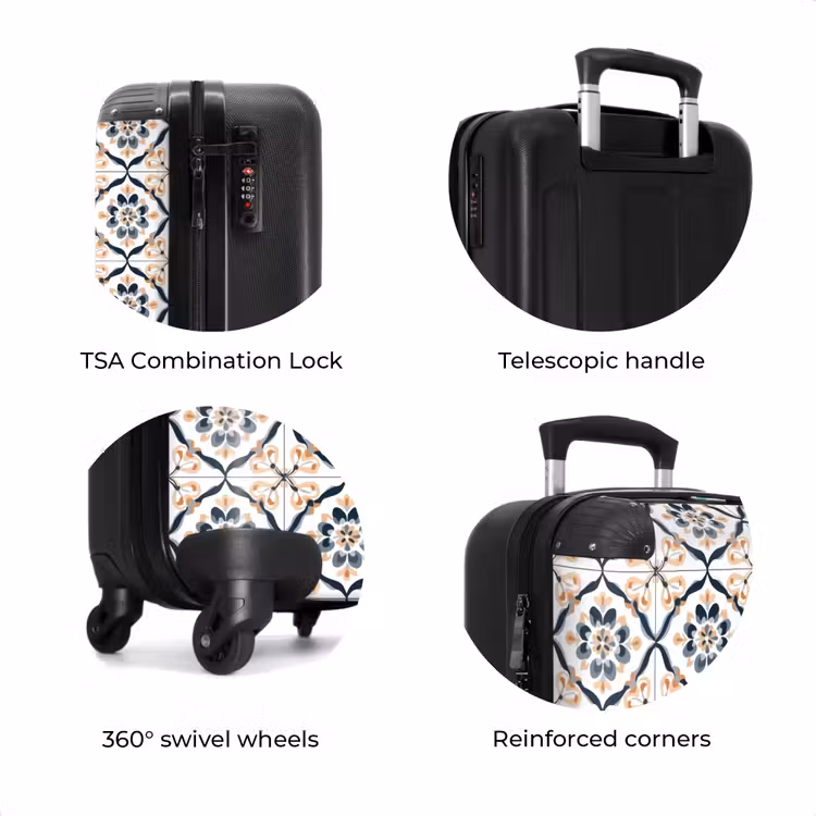 Suitcase - Leaf shape - Pattern - Colorful — 8