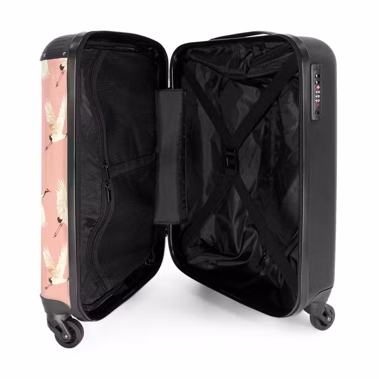 Suitcase - Modern - Cranes - Pink — 5