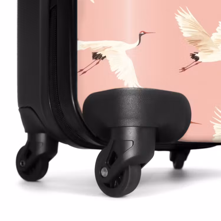 Suitcase - Modern - Cranes - Pink — 7