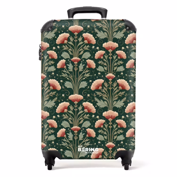 Suitcase - Pattern - Botanical - Colorful — 1