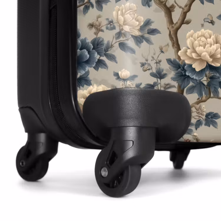 Suitcase - Peacock - Flowers - Blue — 7