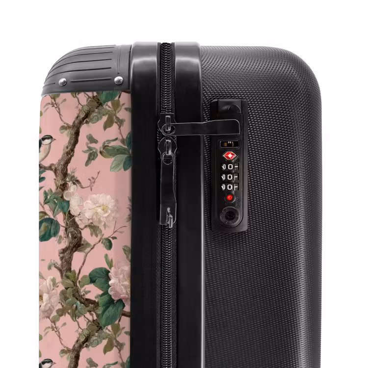 Suitcase - Peonies - Botanical - Bird — 6