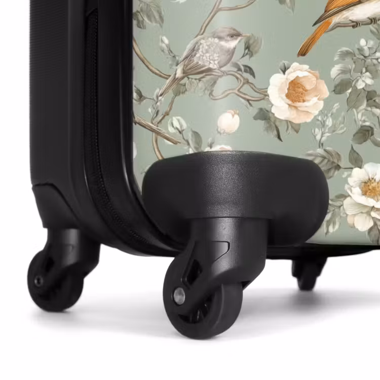Suitcase - Pink - Birds - Colorful — 7