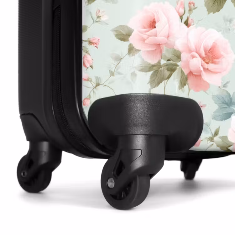 Suitcase - Roses - Birds - Pastel - Colorful — 7