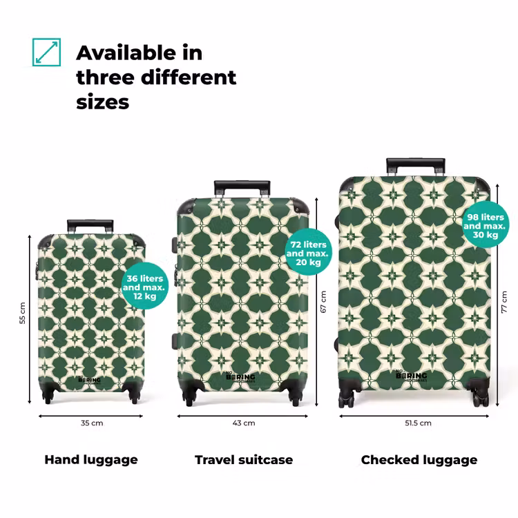 Suitcase - Tile - Classic - Green — 3