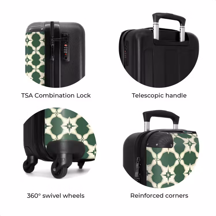 Suitcase - Tile - Classic - Green — 8