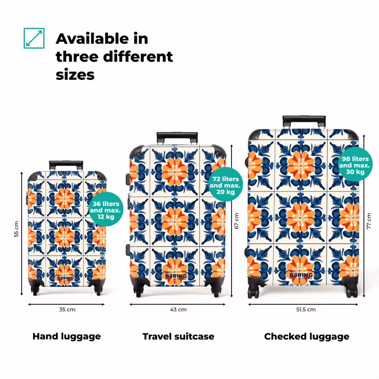 Suitcase - Traditional - Tile - Orange — 3
