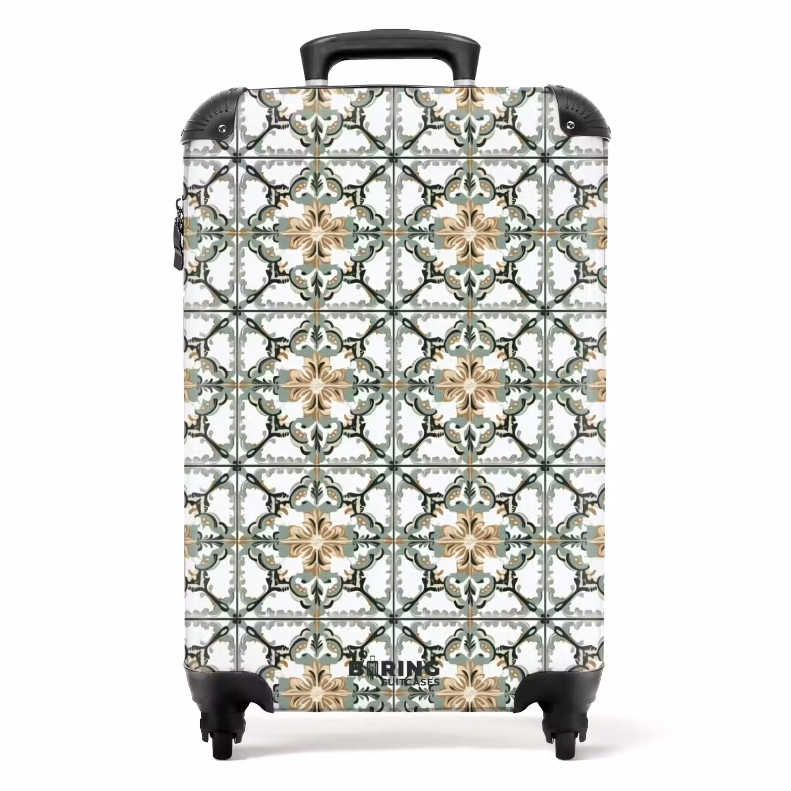 Suitcase - Floral - Weathered - Colorful — 1