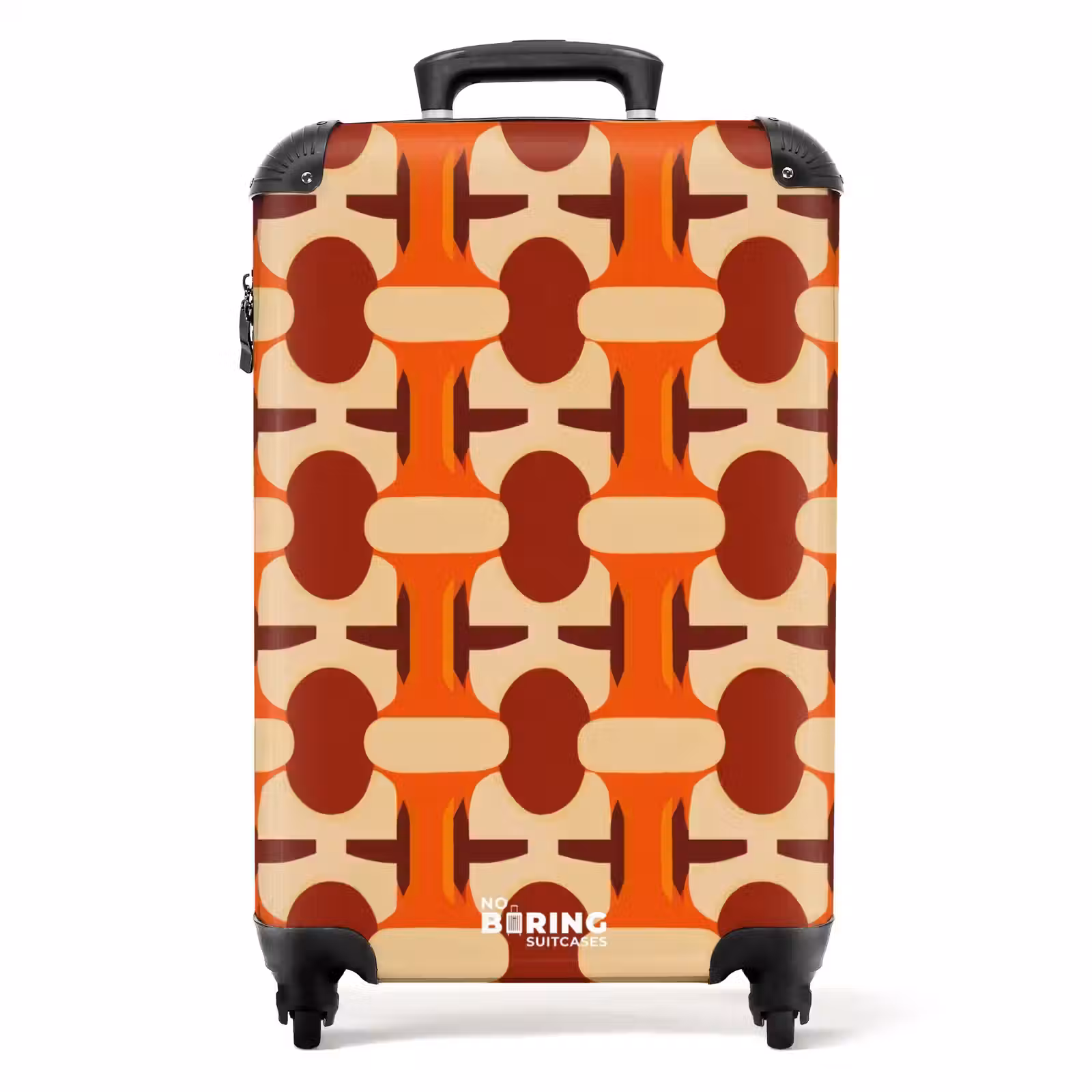 Suitcase - Geometric - Retro - Orange — 1