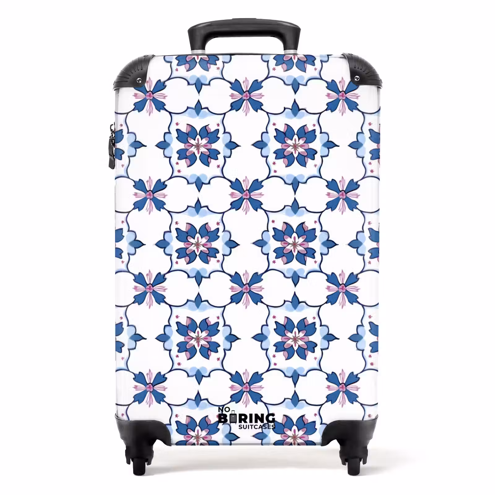 Suitcase - Modern - Pattern - Blue - Pink — 1