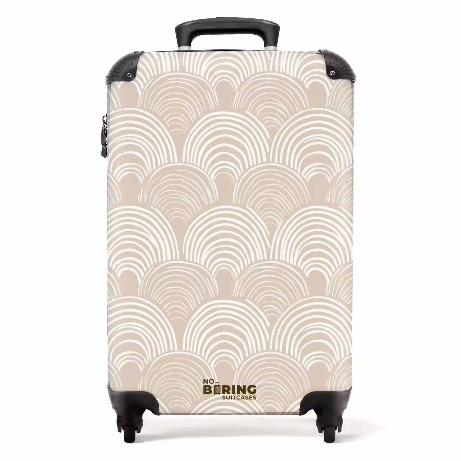 Suitcase - Waves - Texture - Beige — 1