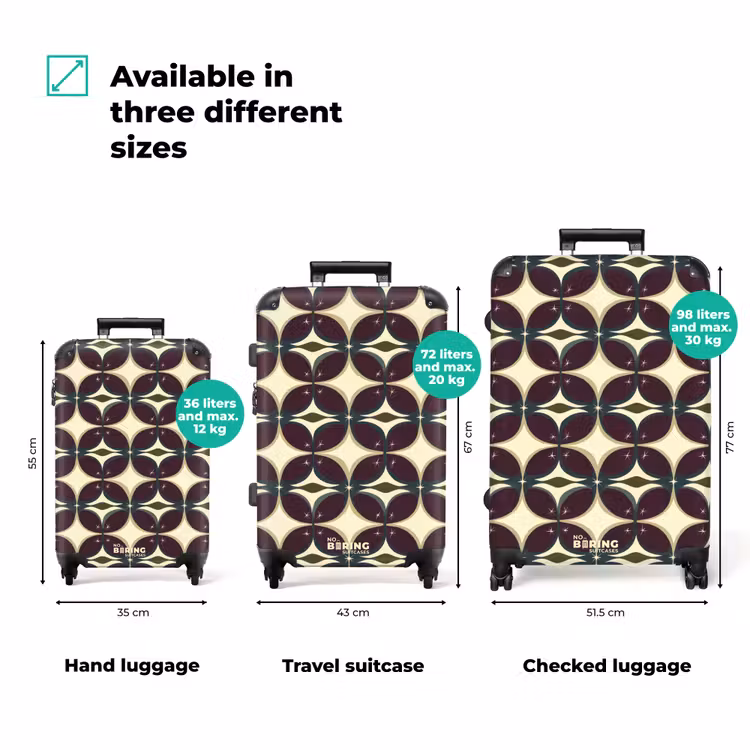 Suitcase - Circle - Retro - Colorful — 3