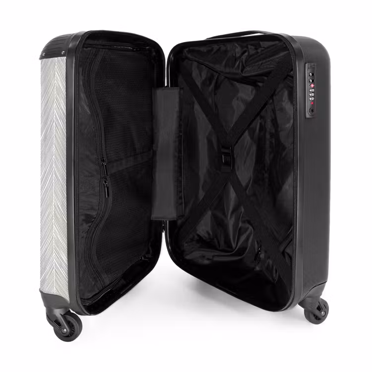 Suitcase - Classic - Herringbone - Gray — 5