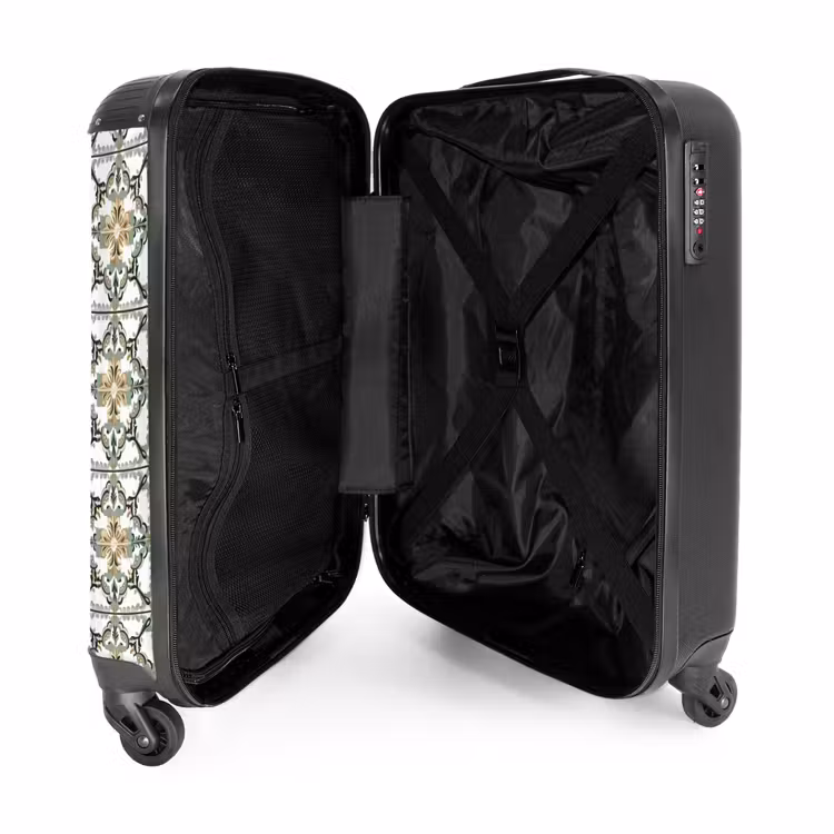 Suitcase - Floral - Weathered - Colorful — 5