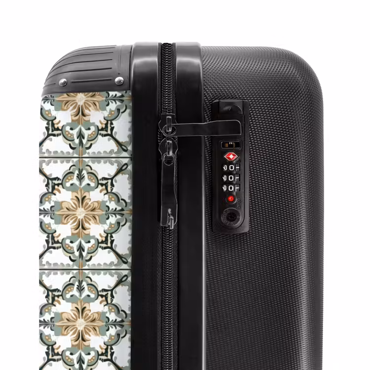 Suitcase - Floral - Weathered - Colorful — 6