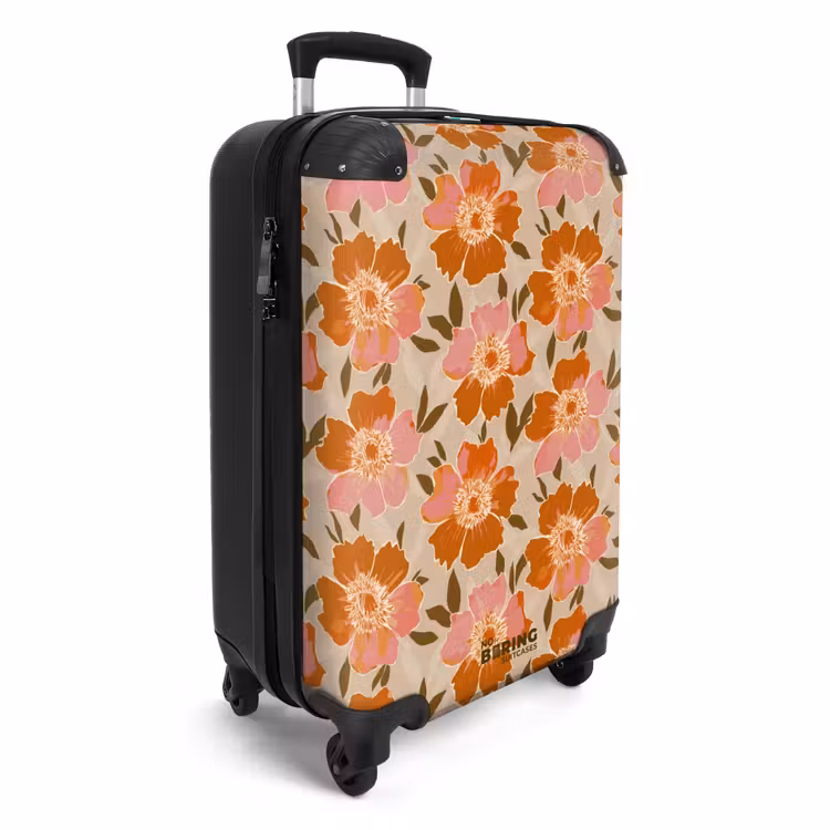 Suitcase - Flowers - Motif - Retro — 2
