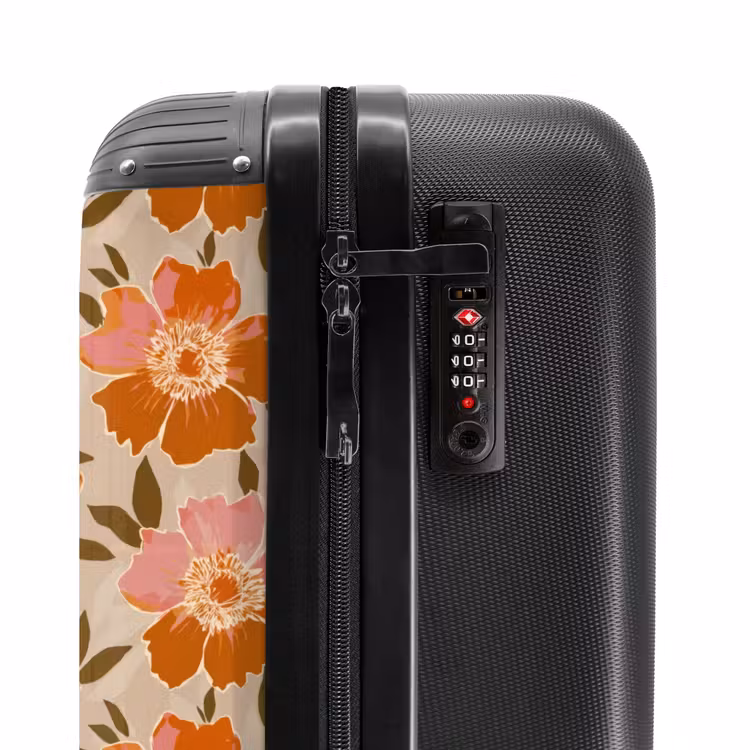Suitcase - Flowers - Motif - Retro — 6
