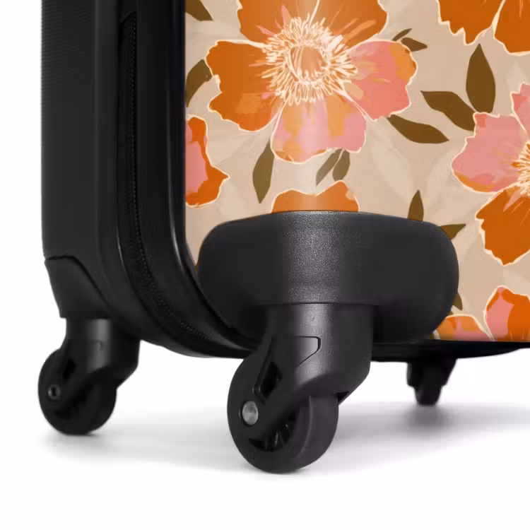 Suitcase - Flowers - Motif - Retro — 7
