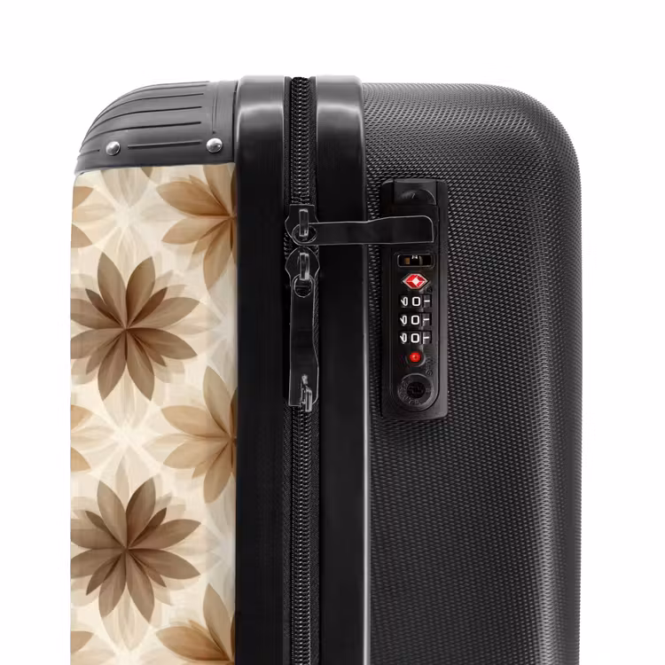 Suitcase - Geographic - Pattern - Brown — 6
