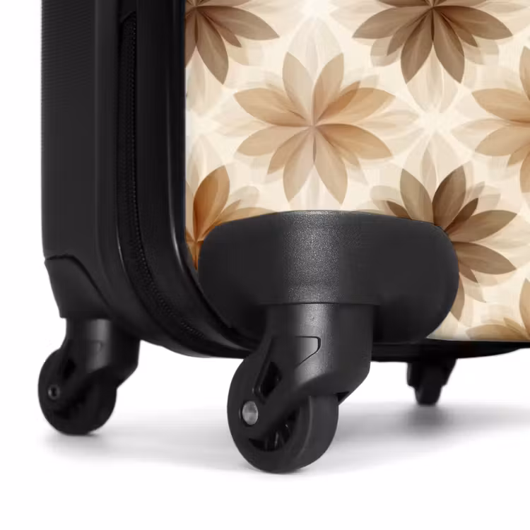 Suitcase - Geographic - Pattern - Brown — 7