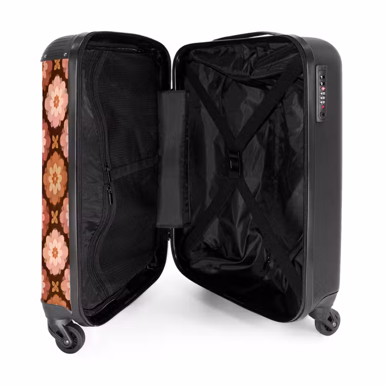 Suitcase - Geometric - Floral - Colorful — 5