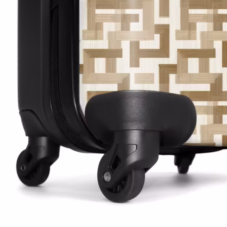 Suitcase - Geometric - Retro - Brown — 7
