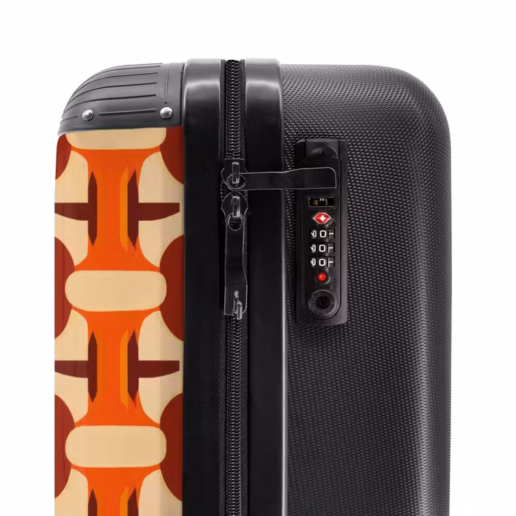 Suitcase - Geometric - Retro - Orange — 6